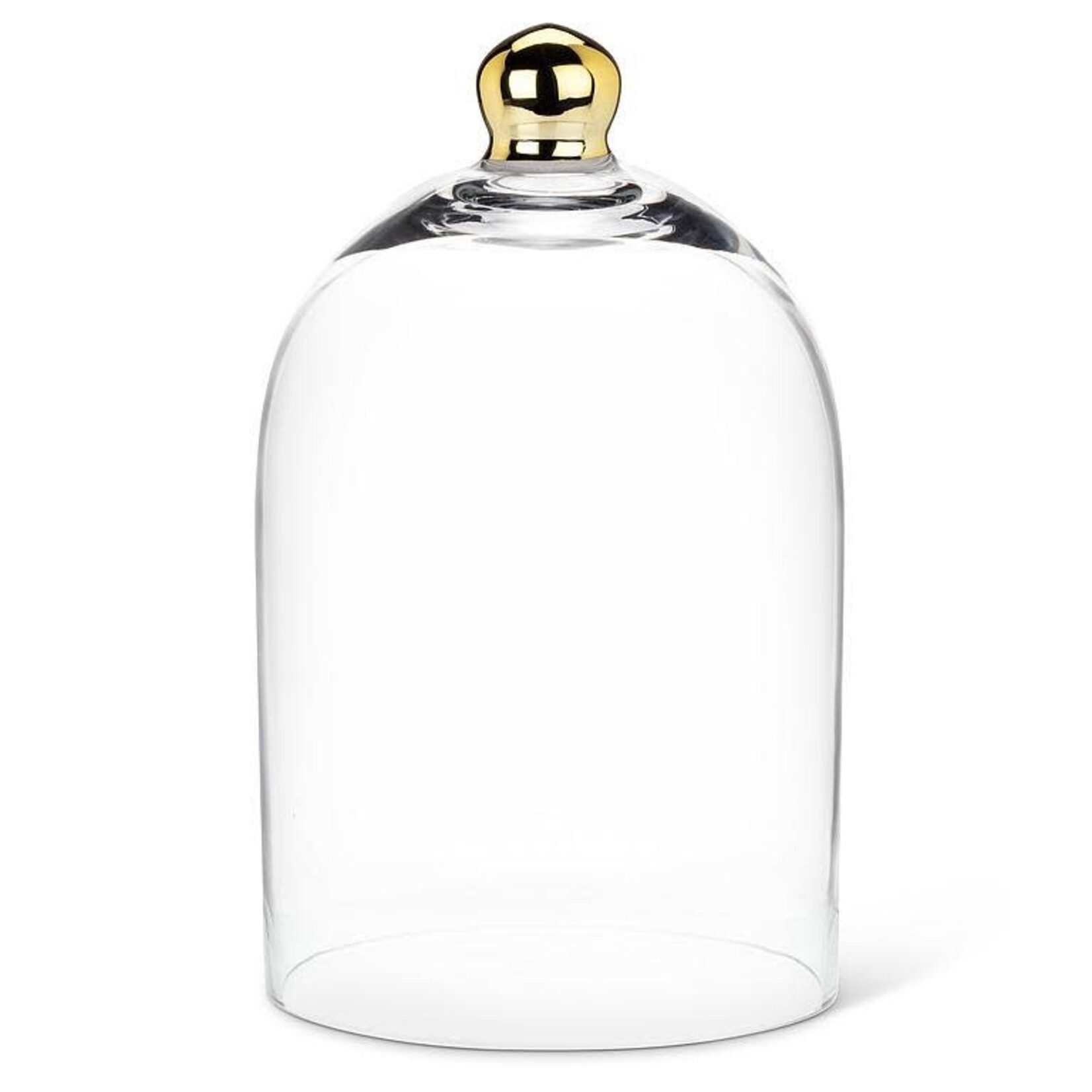 Large Bell Shaped Cloche with Gold Knob