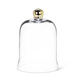 Medium Bell Shaped Cloche with Gold Knob
