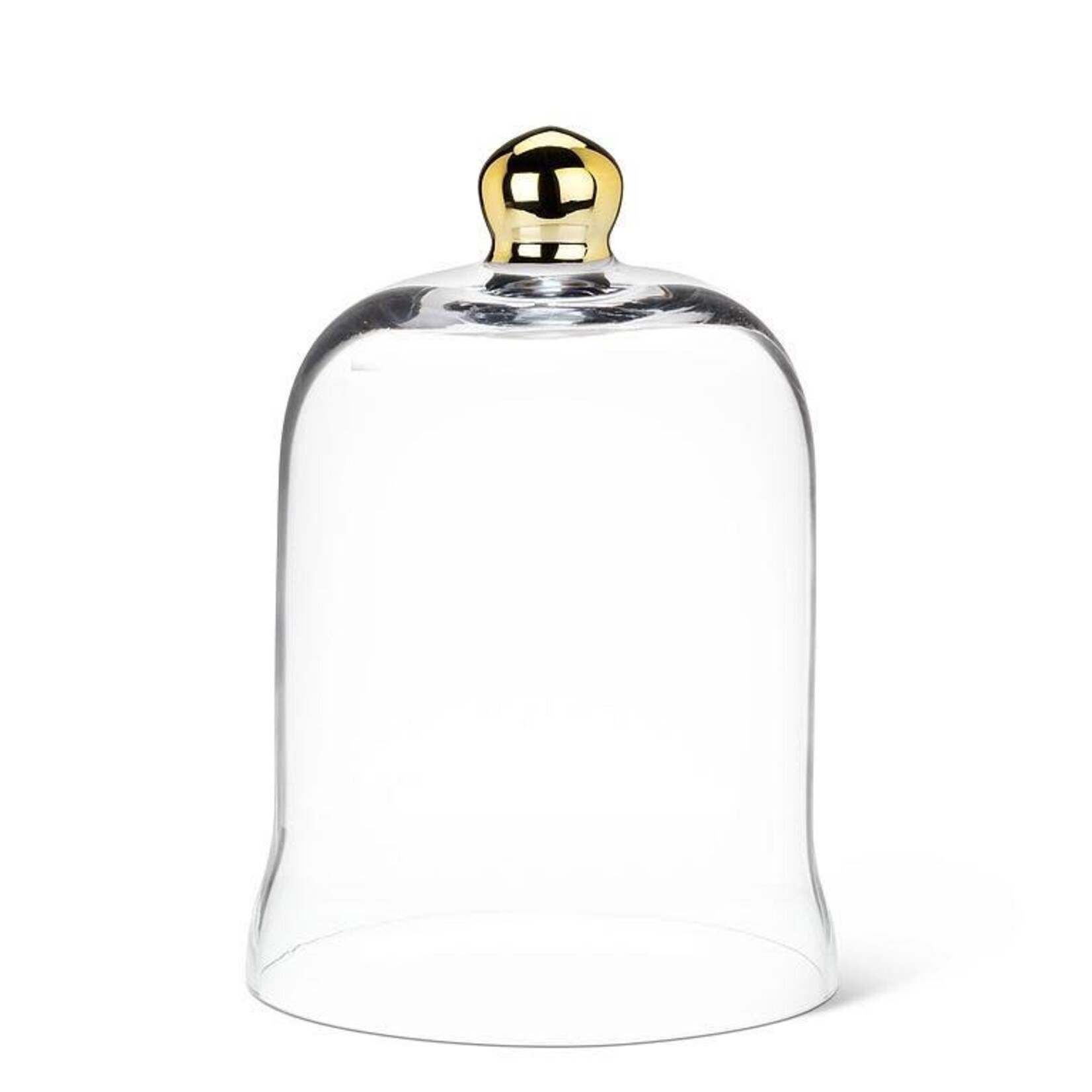 Medium Bell Shaped Cloche with Gold Knob