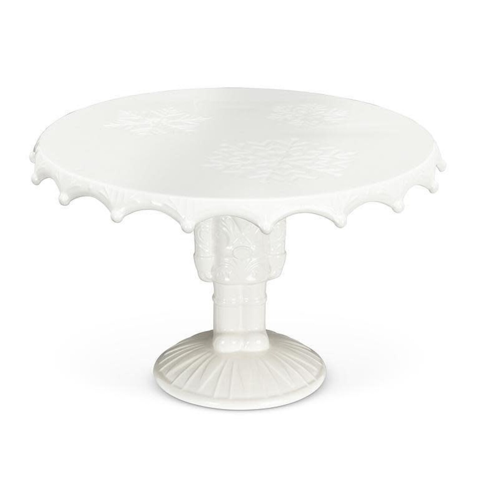 Large Nutcracker Pedestal Cake Plate 6.5"H