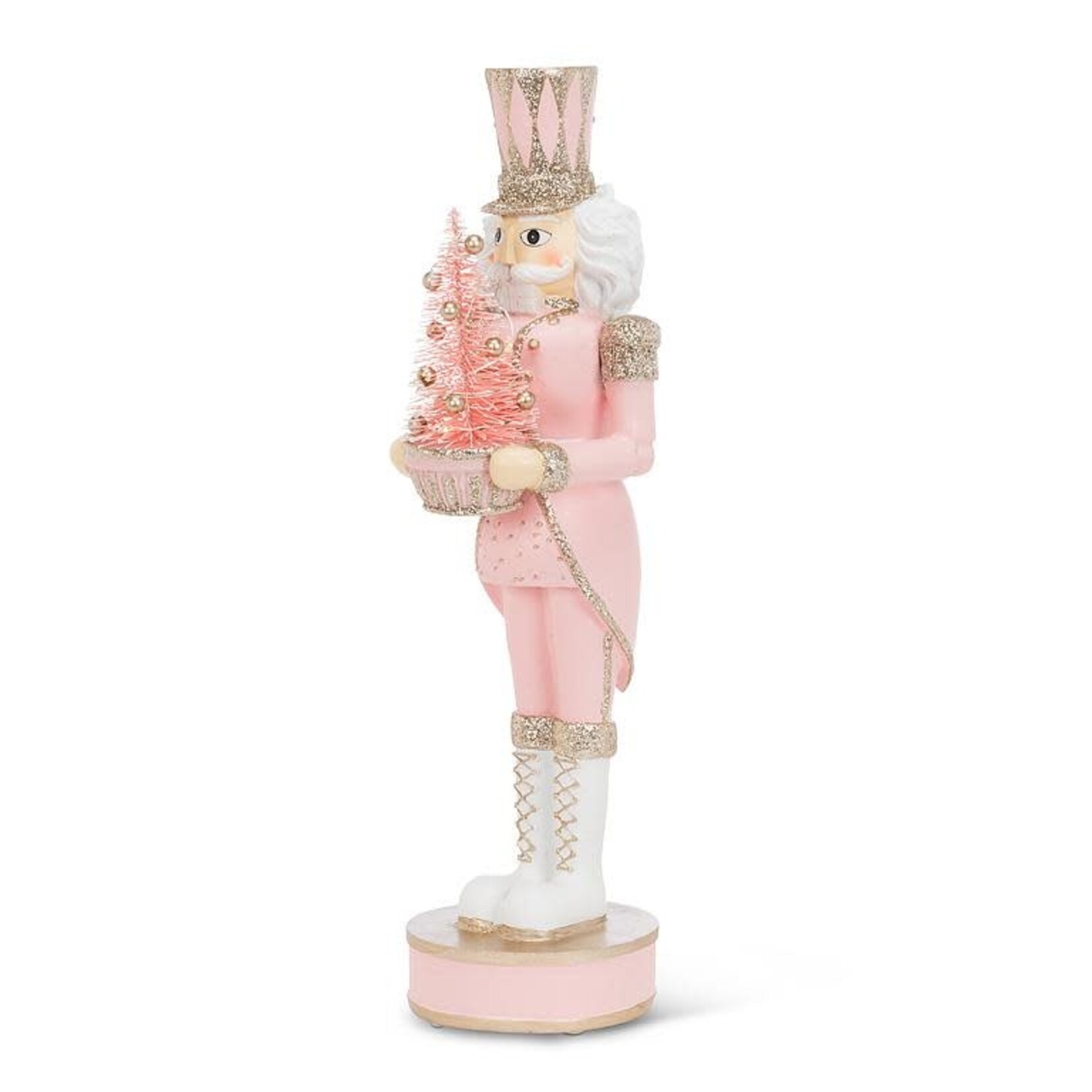 Pink Nutcracker with LED Tree