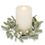 Mistletoe Candle Ring 8"D