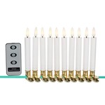 LED Tree Clip Candles w/Remote 5.5"H