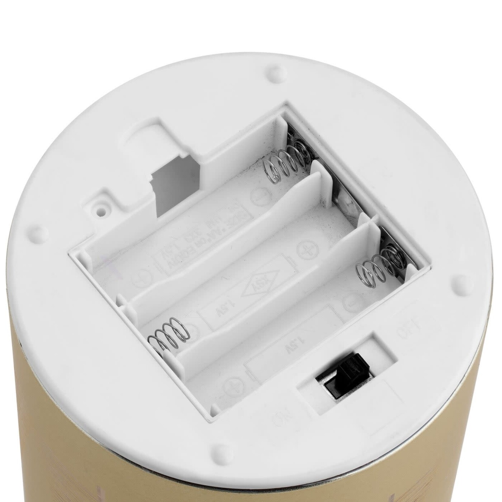 Silhouette Tree Gold LED Hurricane Lamp 4.5 x 7