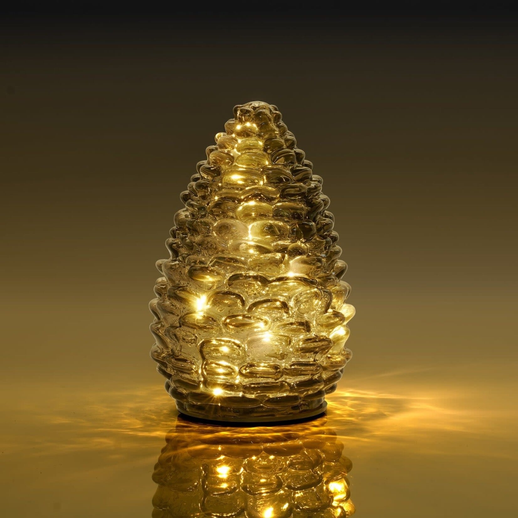Smoke Glass Pinecone LED Light 4x6