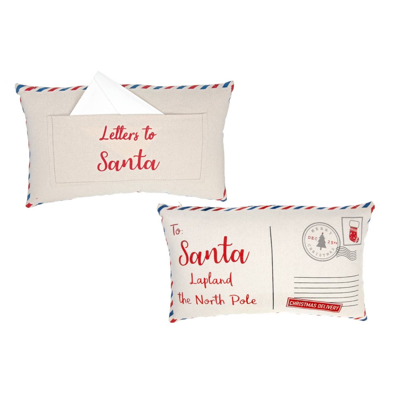 LH CASA DECOR To Santa Postcard/Letters To Santa Cushion