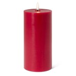 Red LED Pillar Candle 4 x 8"
