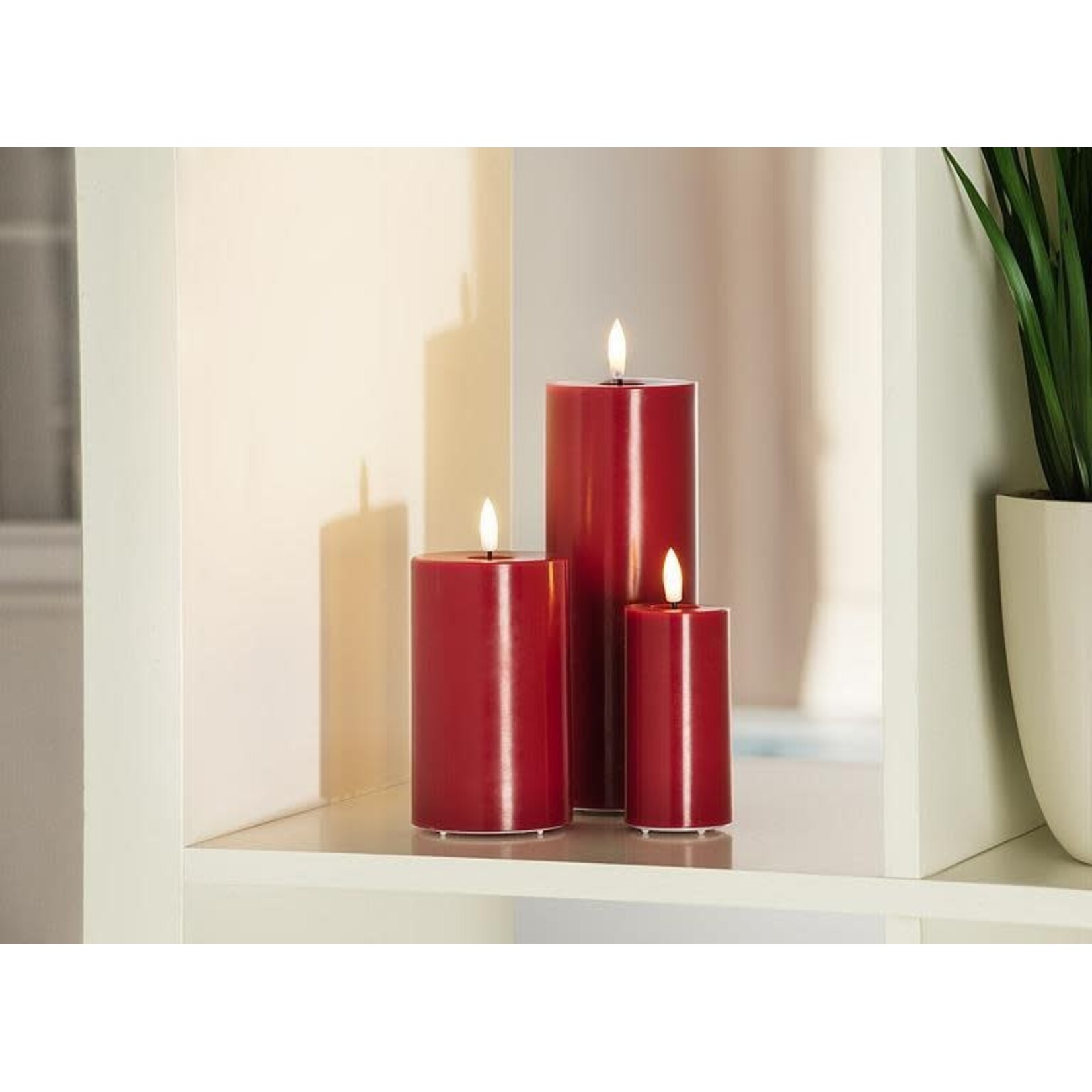 Red LED Pillar Candle 2 x 4"