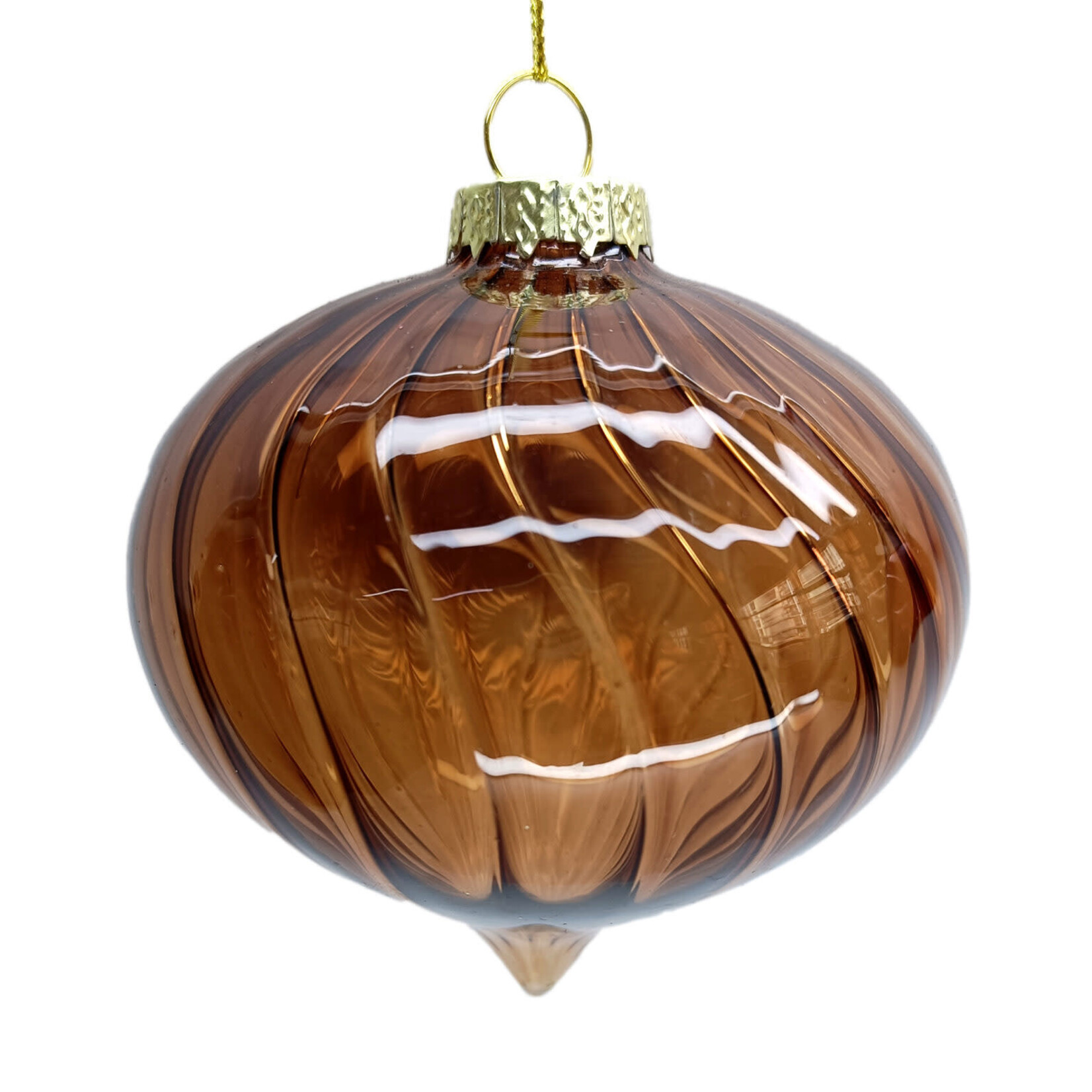 Glass Onion Coffee Swirl 4"