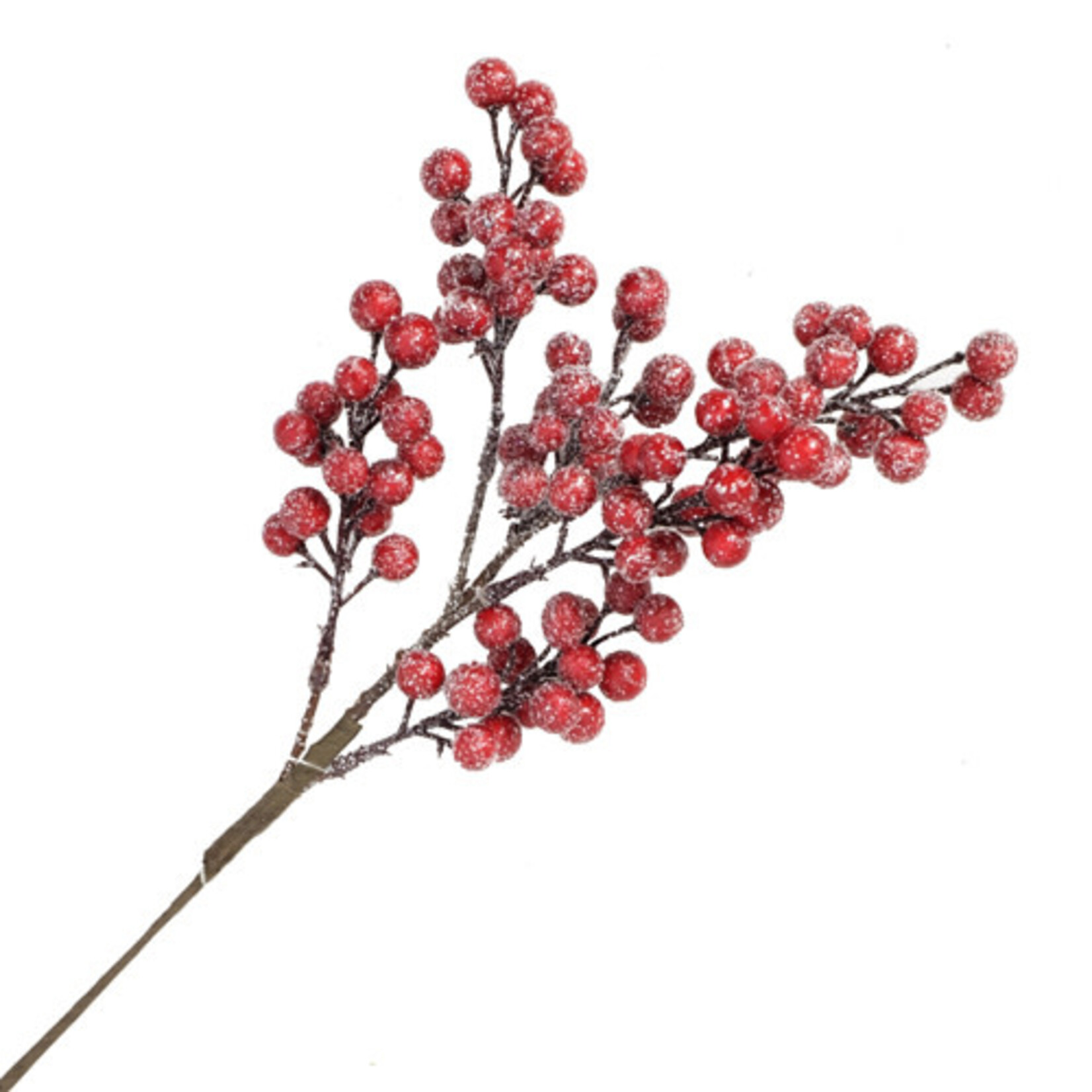 Frosted Glitter Berry Spray 16"