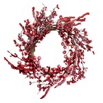 Frosted Berry Wreath 24"