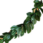 Dark Green Magnolia Leaf Garland 60"