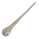 Icicle Drip Ornament with Champagne Glitter