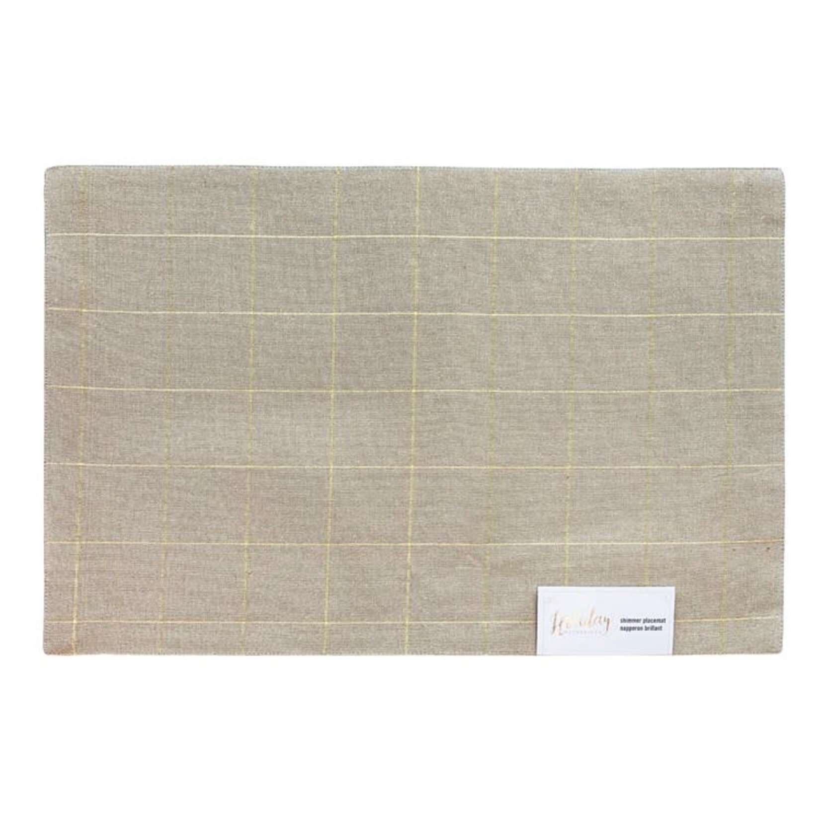 Gold Soft Check Placemat
