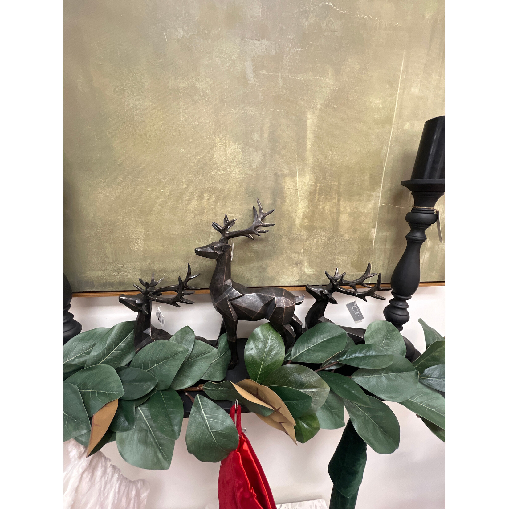 Reindeer Sculpture Standing 17"