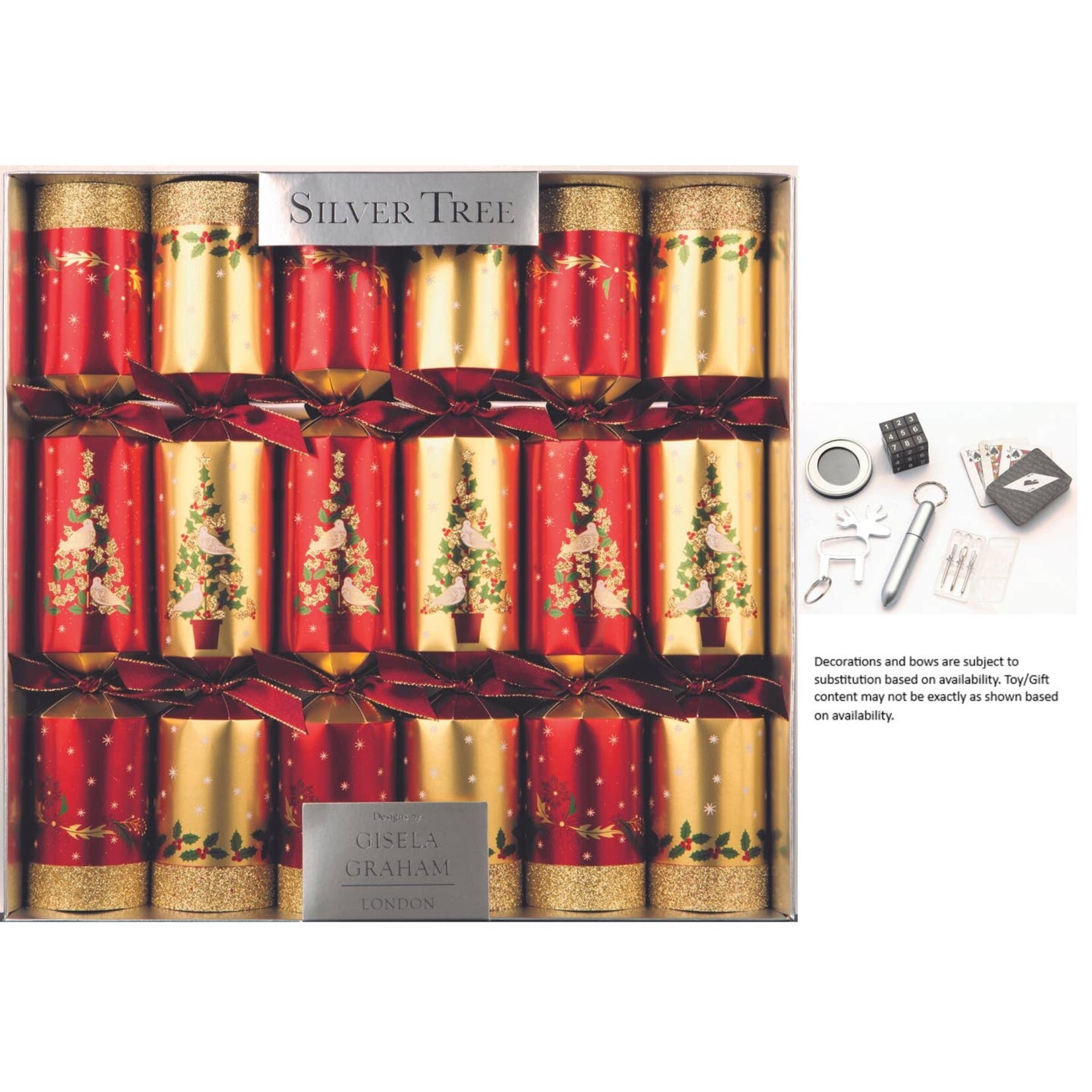 Turtle Doves Christmas Crackers 12 ct