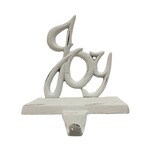 JOY  White Cast Iron Stocking Holder