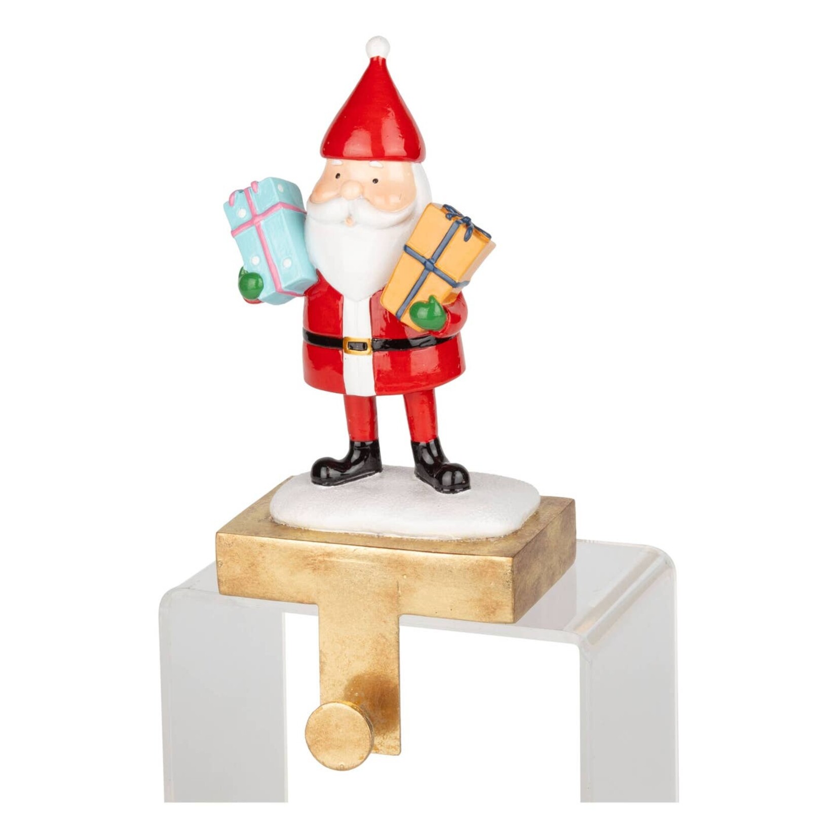 Santa Resin Stocking Holder