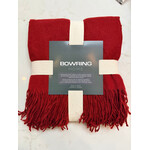 Bella Red Pashmina Style Throw 50"x60"