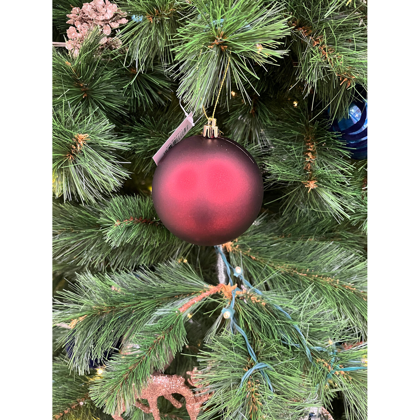 Matt Burgundy Ball Ornament