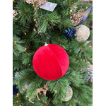 Fabric Ball Burgundy 6"