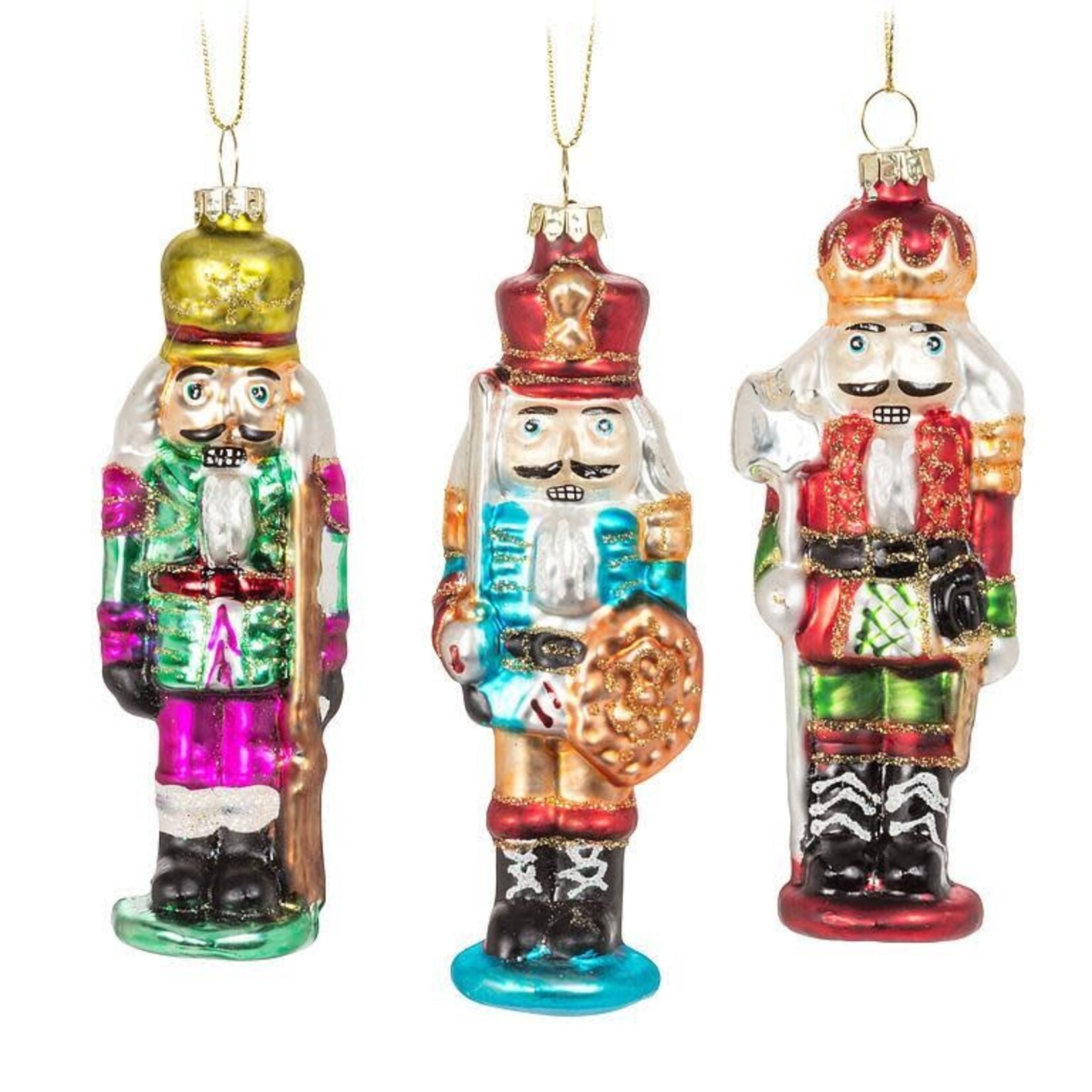 Nutcracker Ornament - 3 assorted colours