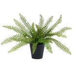 Sword Fern Faux Potted Plant
