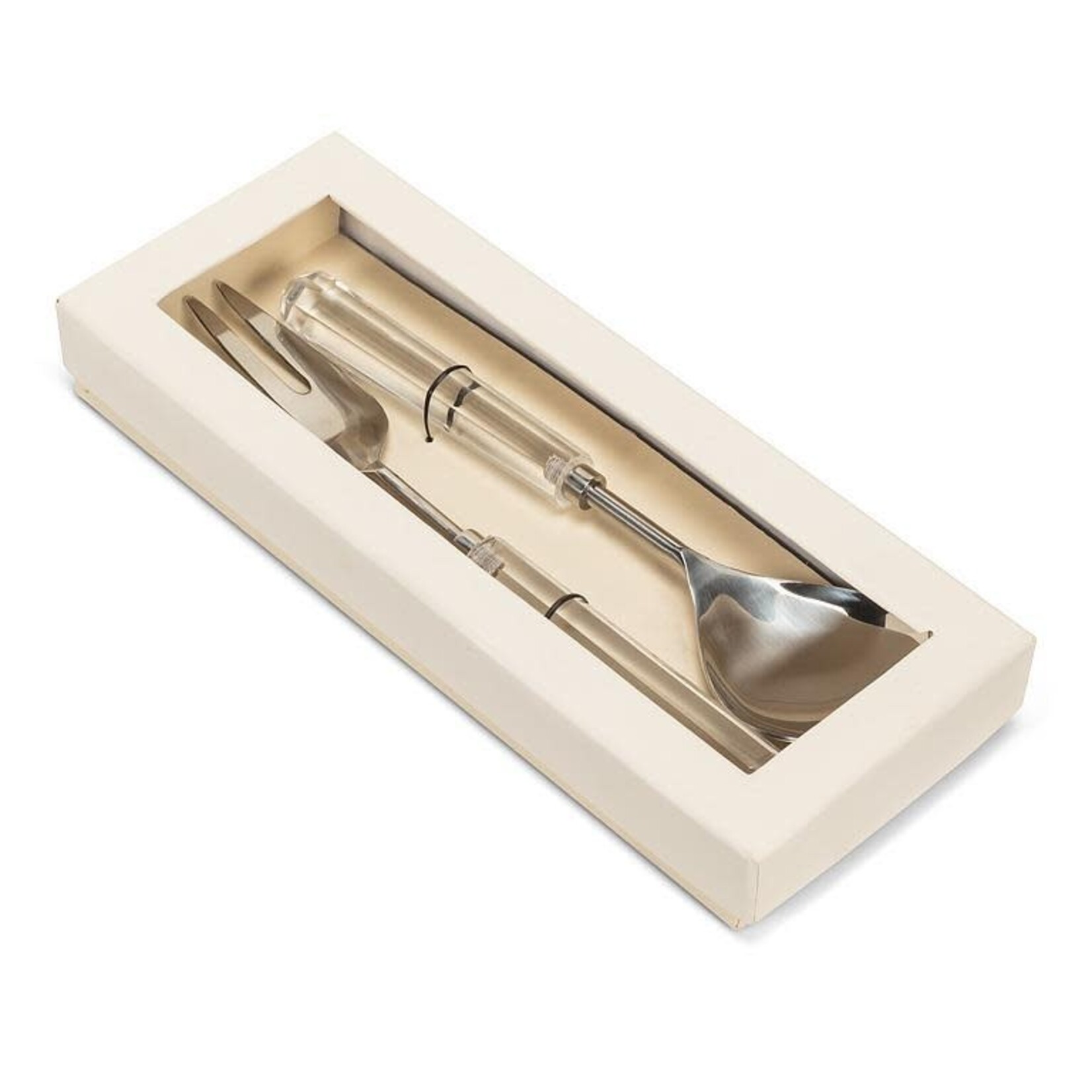 Crystal Look Salad Servers