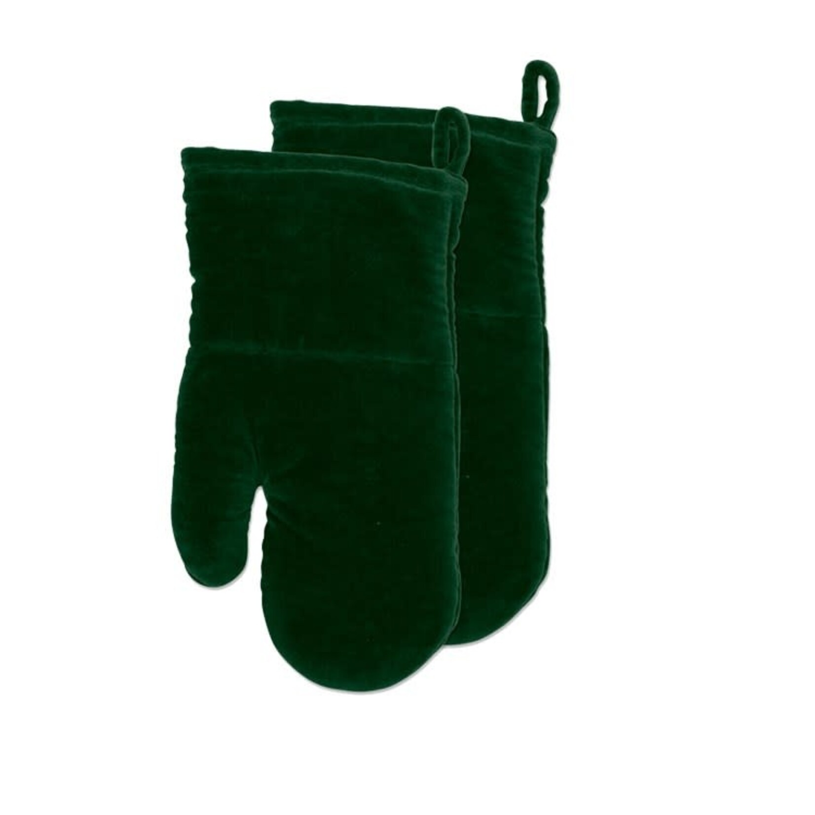 Forest Green Luxury Velvet Oven Mitt