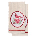 Cardinal Applique Terry Towel - Set of 2