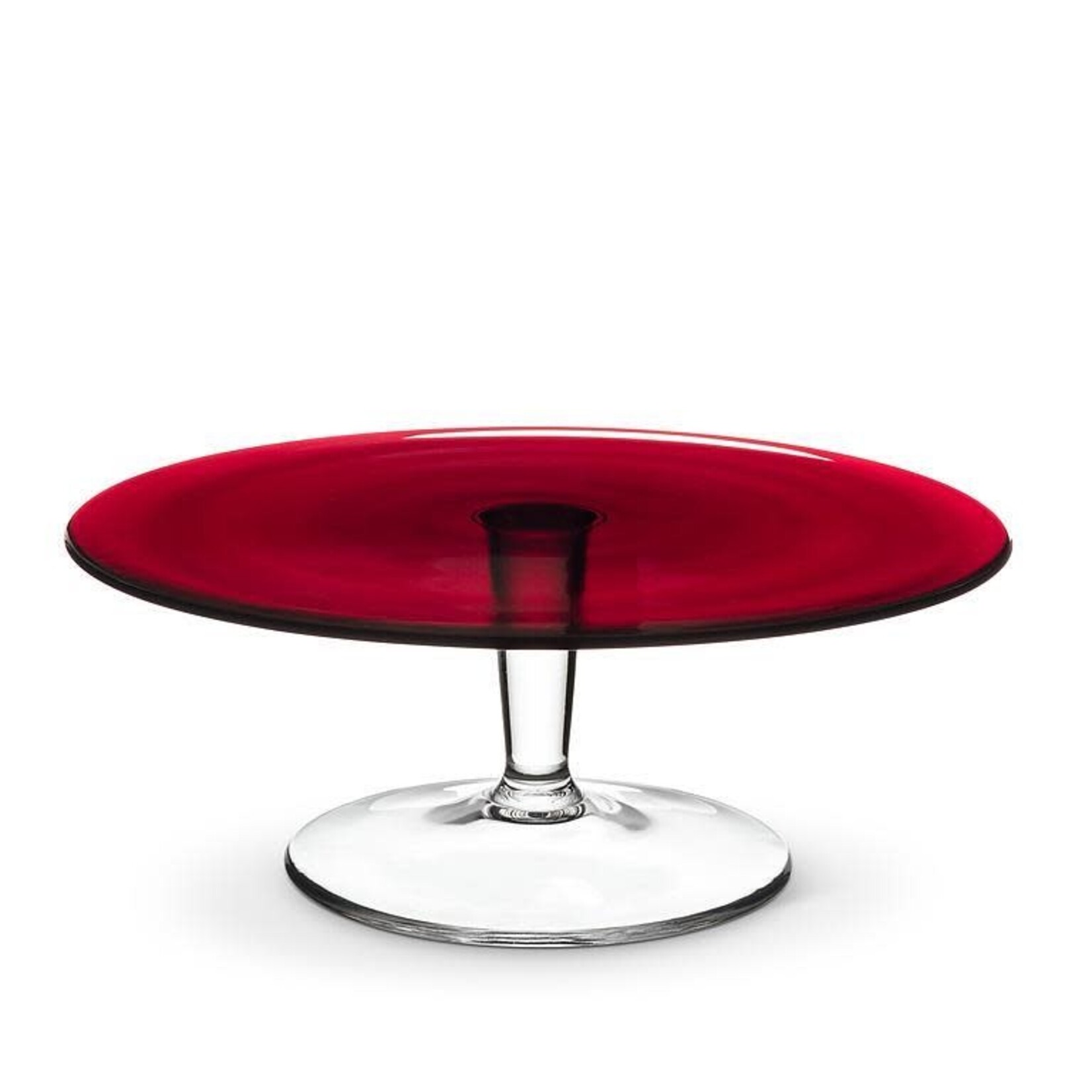 Red Pedestal Cake Stand