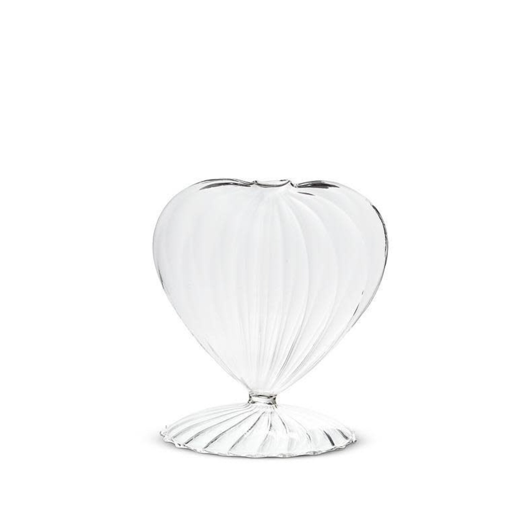 Optic Heart Pedestal Vase