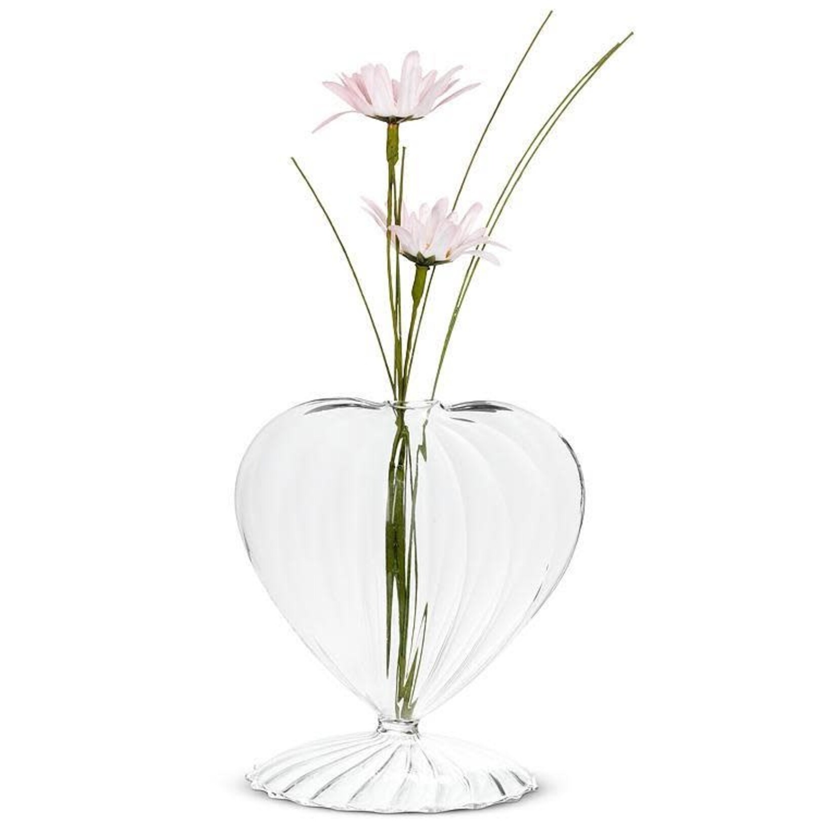 Optic Heart Pedestal Vase