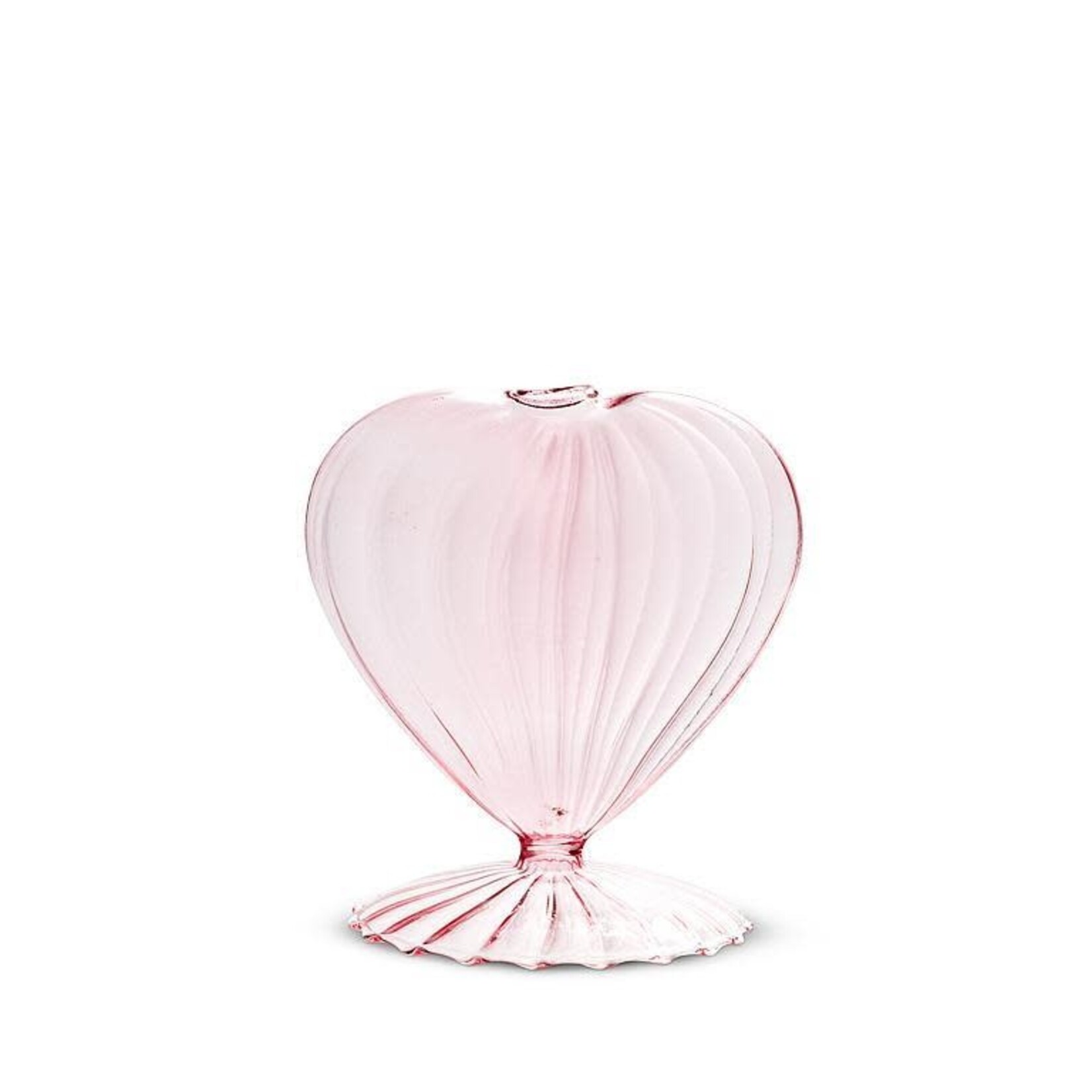Optic Heart Pedestal Vase