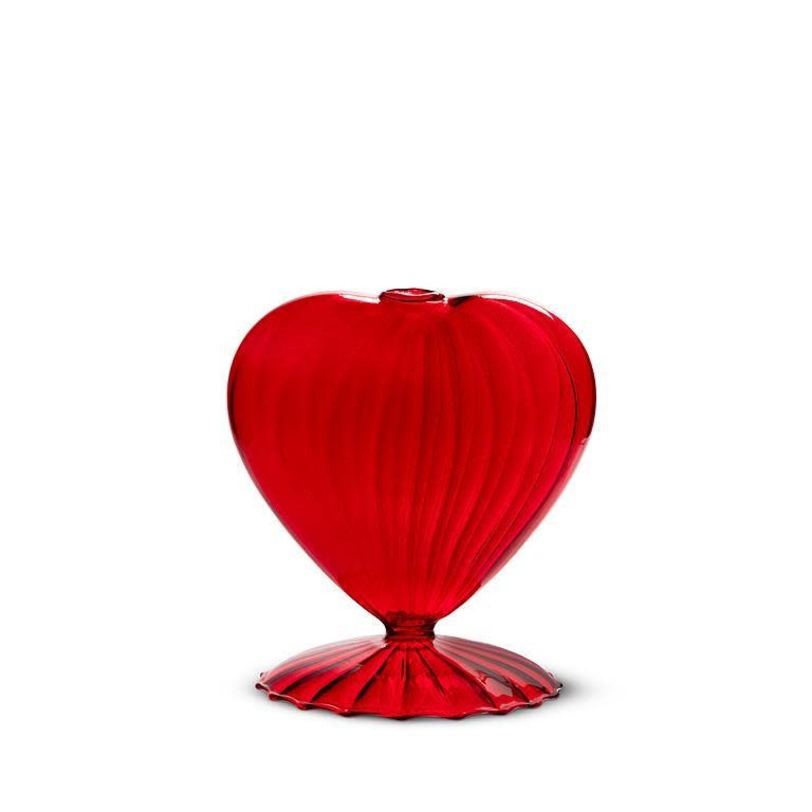 Optic Heart Pedestal Vase