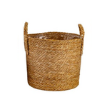 L Woven Basket Planter w/Handles 12.6"