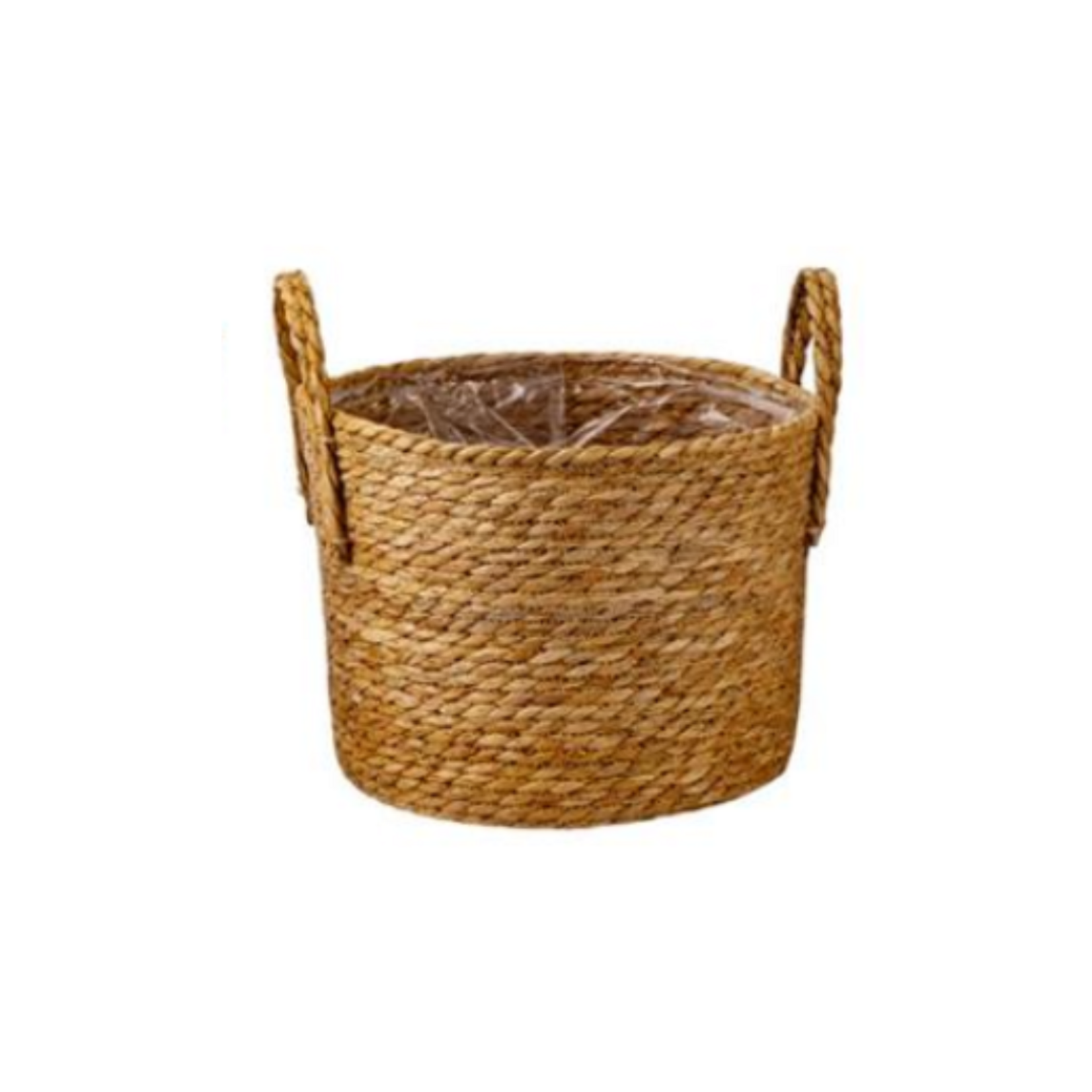 M Woven Basket Planter w/Handles 10"