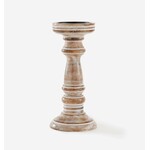 Medium Rustic Brown Pillar Candle Holder