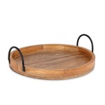 Medium Round Mangowood Tray