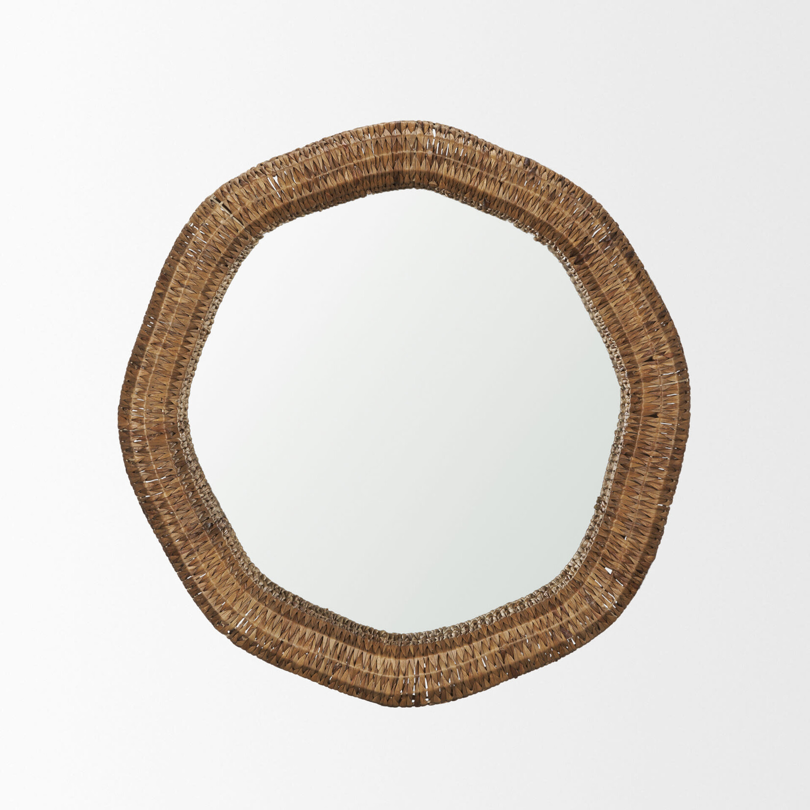 Warrick 36" Woven Water Hyacinth Mirror