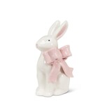 Sitting Bunny with Pink Bow