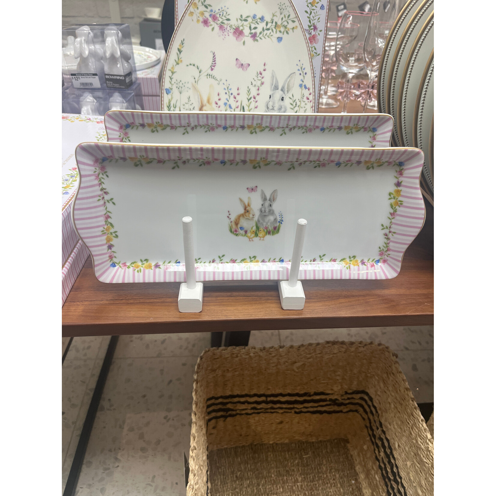 Happy Easter Platter 14"L x  6" W