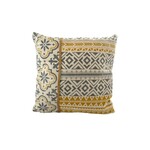 Yellow and Grey Pattern Pillow