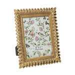 Antique Gold Pierced Feather Resin Frame, 4x6 in