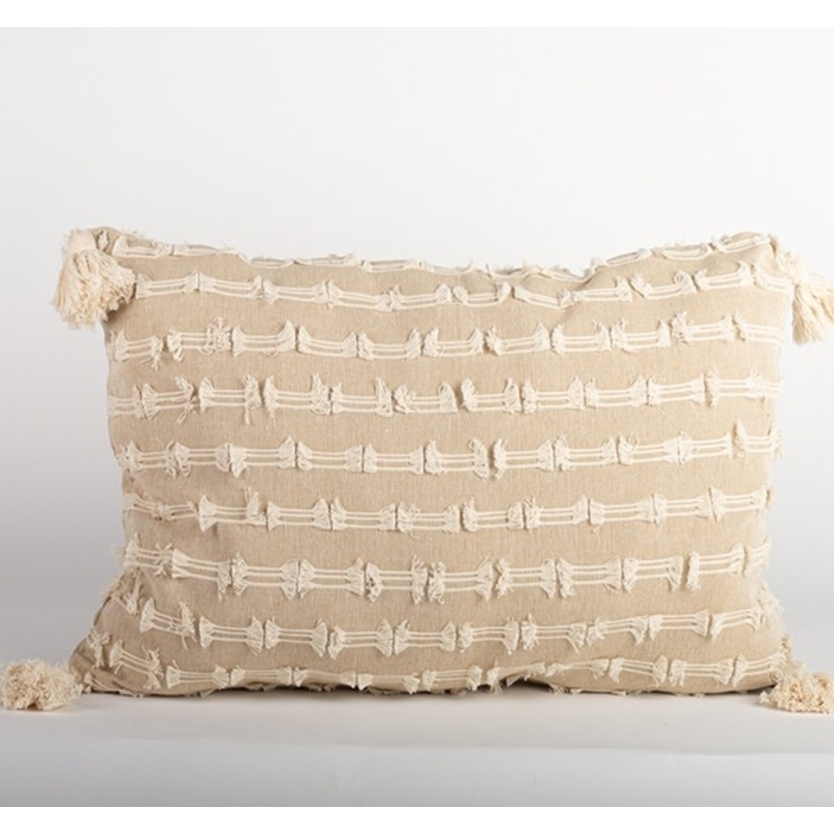Forpost Trade Inc Cotton Dobby Pillow Rectangular 16 x  24