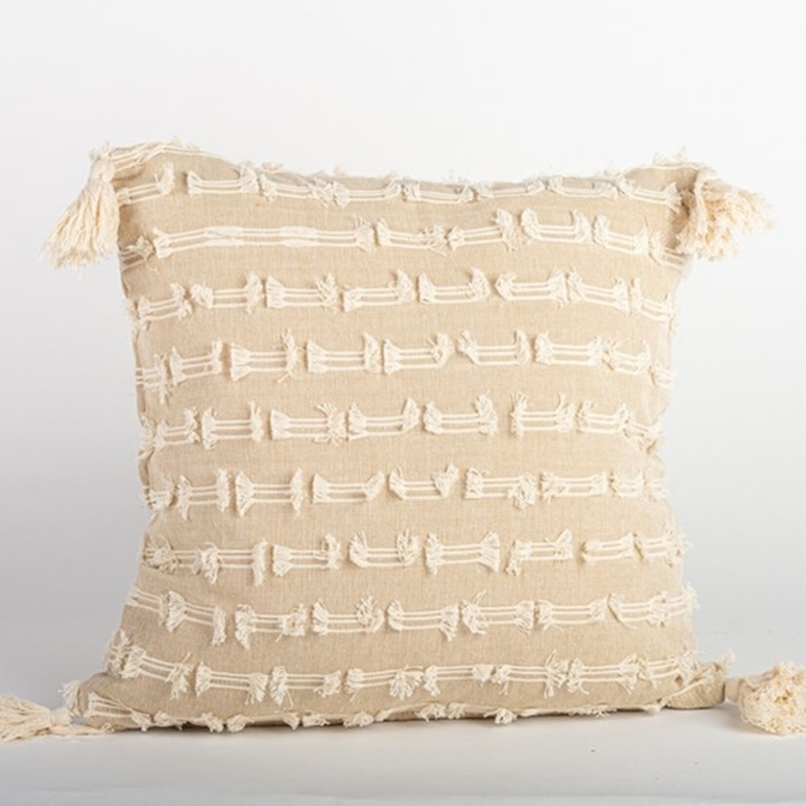 Cotton Dobby Pillow, Square 18 x 18