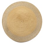 Vinyl Round Placemat - Gold