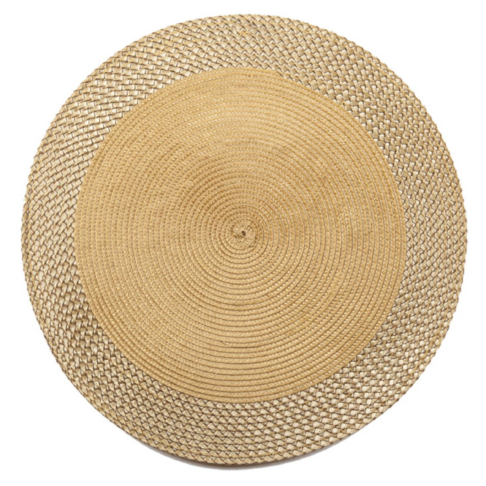 Vinyl Round Placemat - Gold