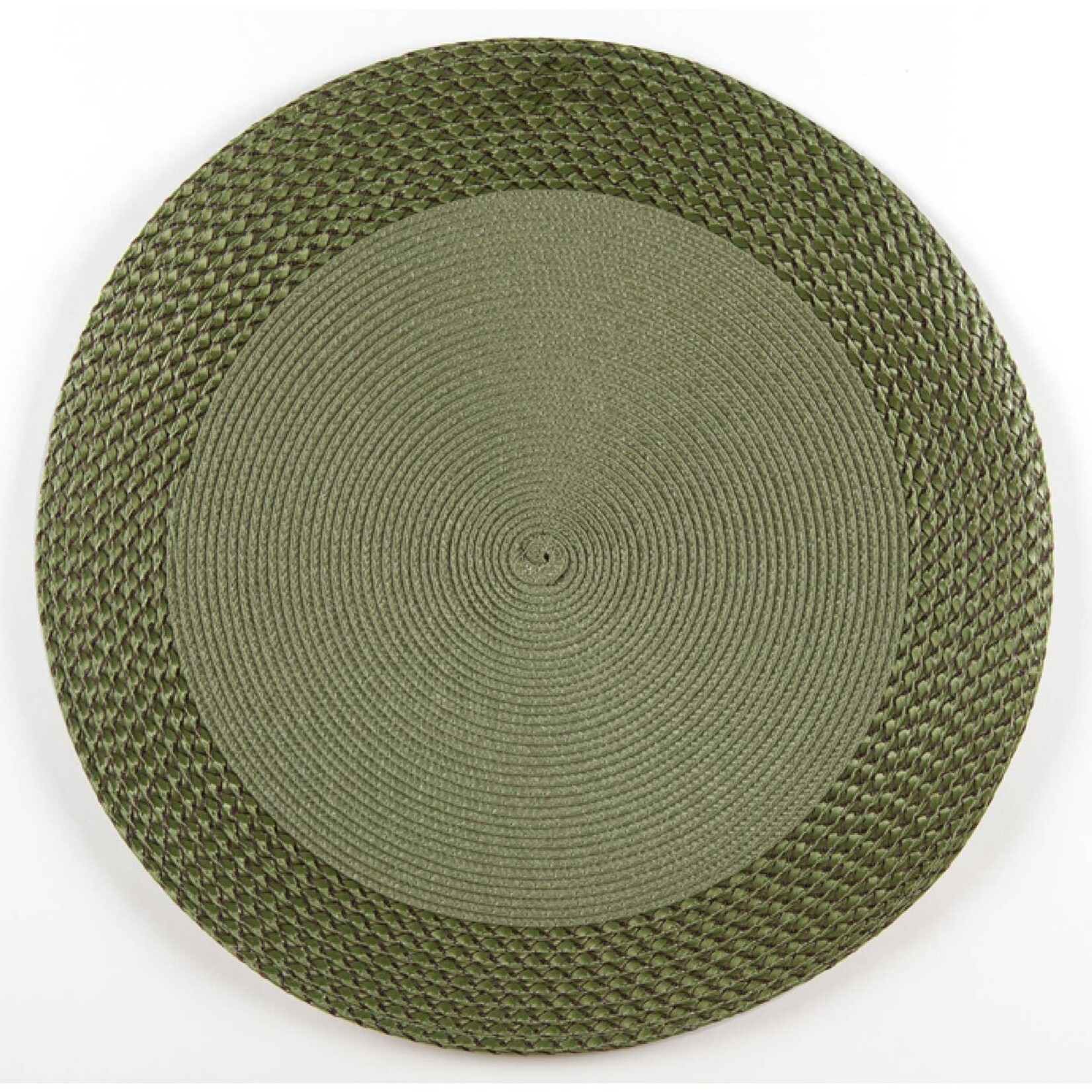 Vinyl Round Placemat - Green