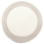 Vinyl Round Placemat - White